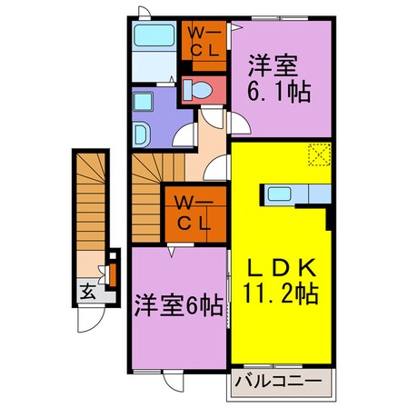 グランフィオーレA・B・Cの物件間取画像